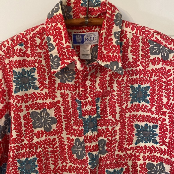 Vintage RJC Ltd. Floral Button Shirt Made in Hawaii USA - Picture 2 of 11